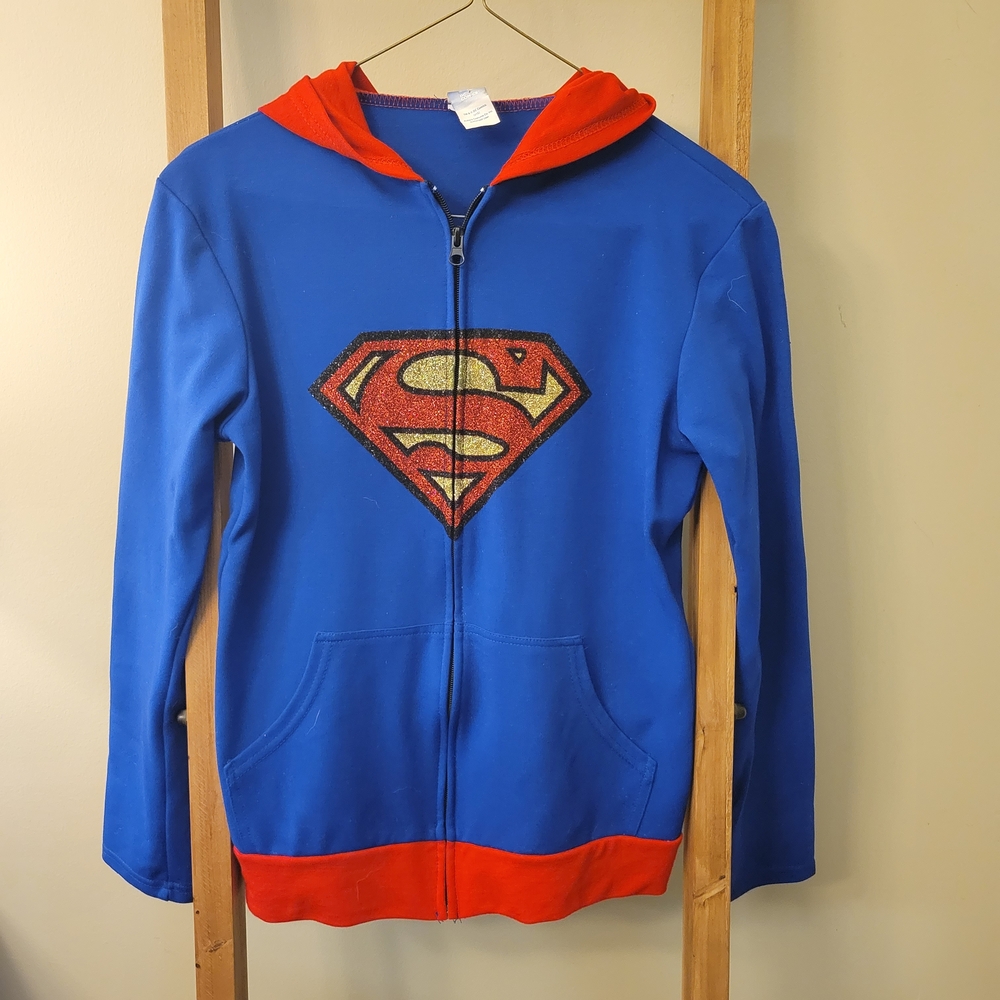 Womens DC Comics Superman with Glitter S Jacket